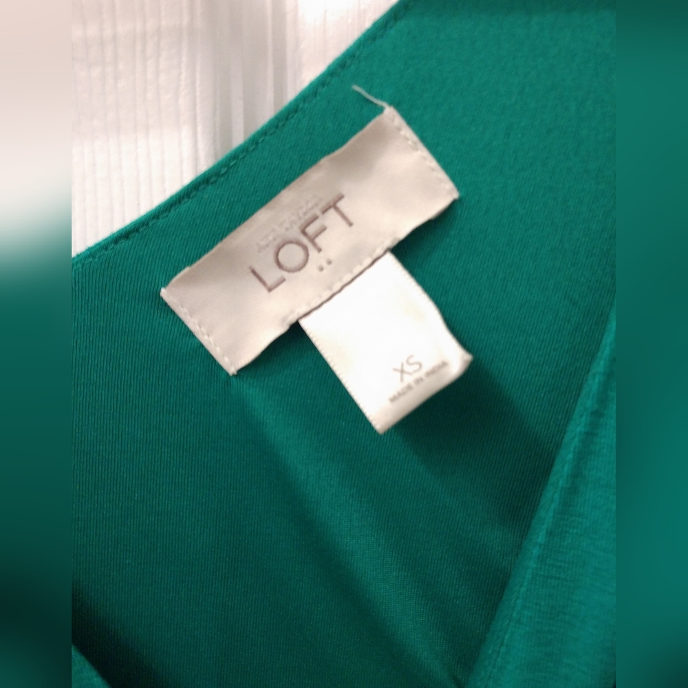 LOFT xs green dress - Picture 3 of 4